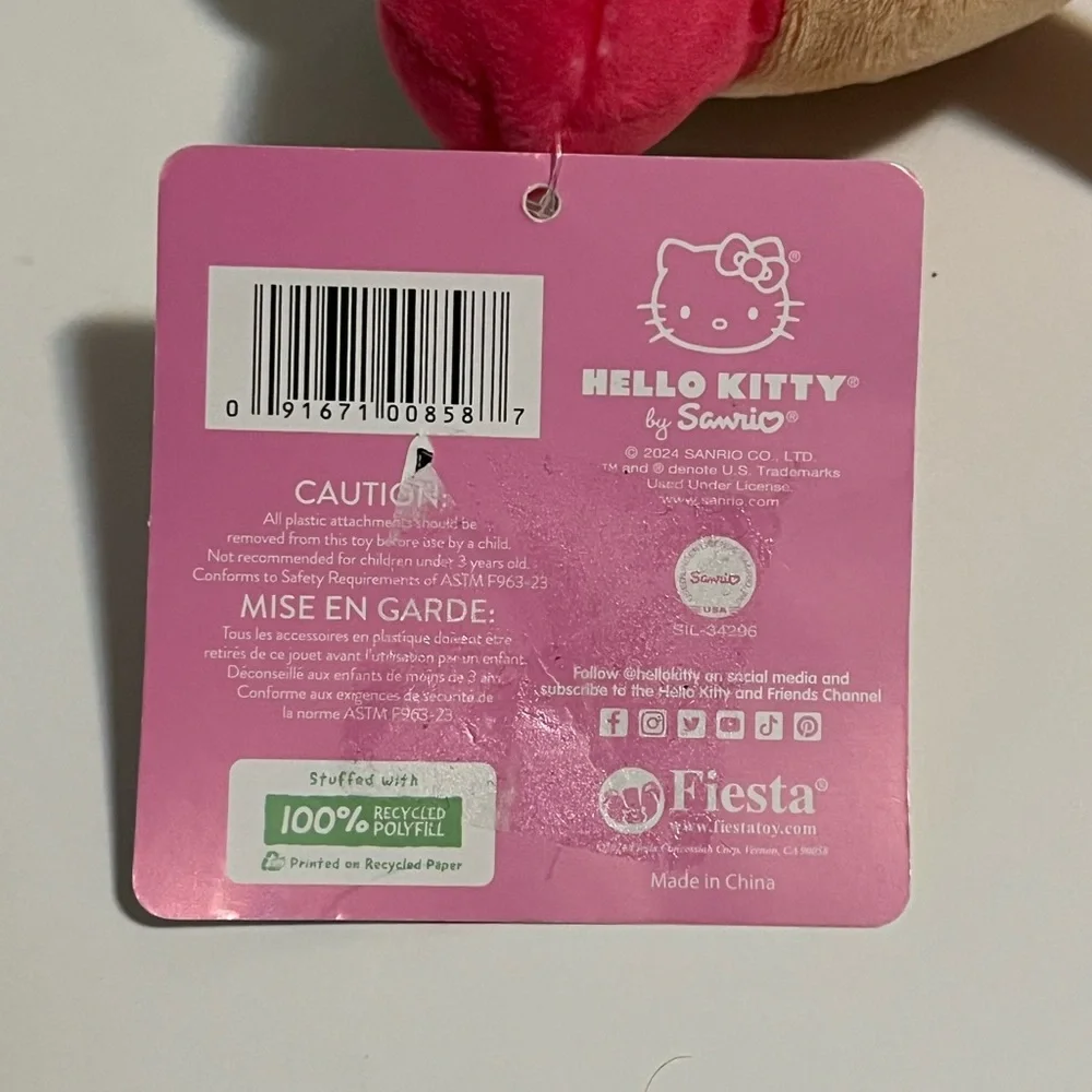 Hello Kitty Yum! Yum! Hot Dog Plush - Picture 4 of 4